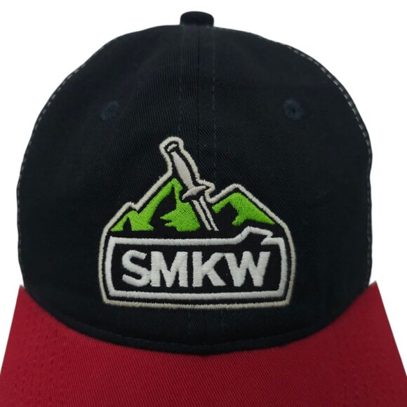 Smoky Mountain Knife Works Mesh Snapback Cap Hat SMKW Patch Trucker Baseball NWT - Picture 7 of 14